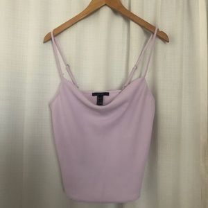 Satin Cowl Neck Cami by Forever 21